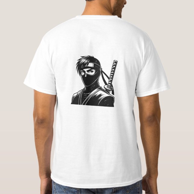 Anime Ninja Warrior Mangs T-Shirt (Back)