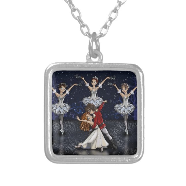 Anime Nutcracker Snowflakes Necklace (Front)