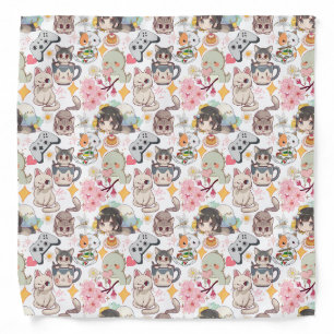 Anime Overload Cute Pattern  Bandana