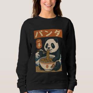 Anime Panda Eating Ramen Japanese Japan Sweatshirt