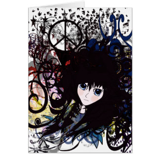 Anime Peace Grunge Cards