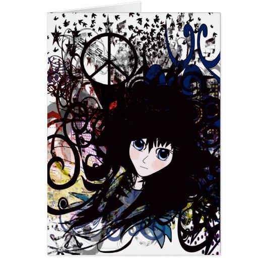 Anime Peace Grunge Cards (Front)