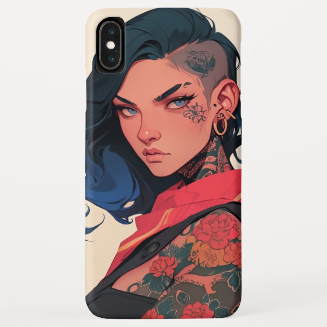 Anime Phone Case - Cool Girl (Back)