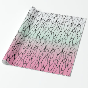 Anime Pink Monarch Pattern Wrapping Paper