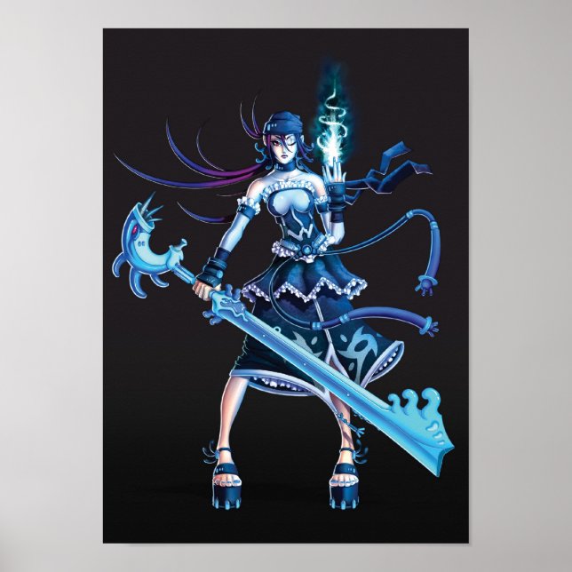 Anime Pirate Girl Poster (Front)