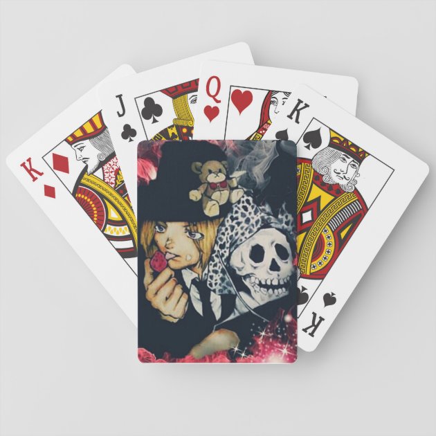 Handpainted Playing Cards With Anime Characters Handmade  Etsy