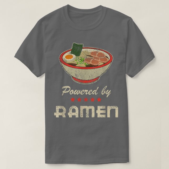 Anime  Powered by Ramen  T-Shirt (Design Front)