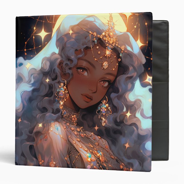 Anime Princess Fantasy Art 3 Ring Binder (Front/Inside)