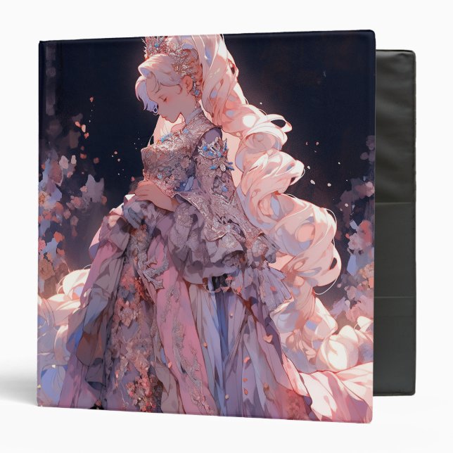 Anime Princess Fantasy Art 3 Ring Binder (Front/Inside)