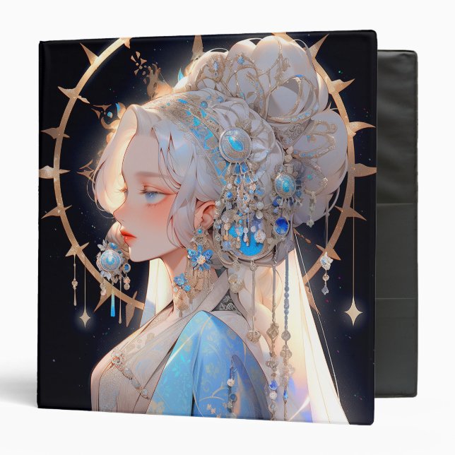 Anime Princess Fantasy Art 3 Ring Binder (Front/Inside)