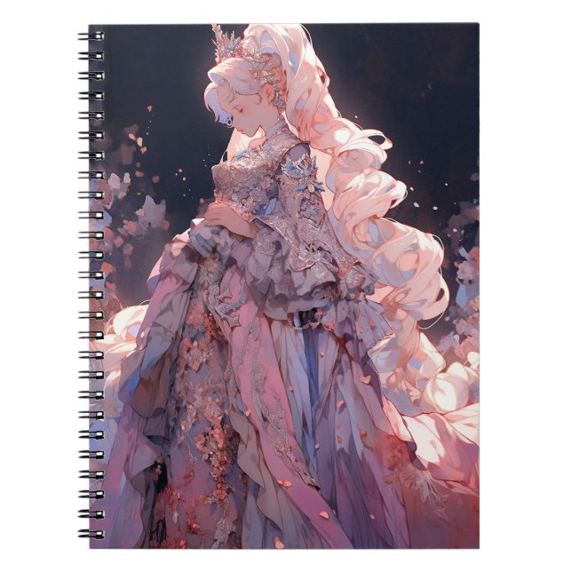 Anime Princess Fantasy Art Notebook (Front)