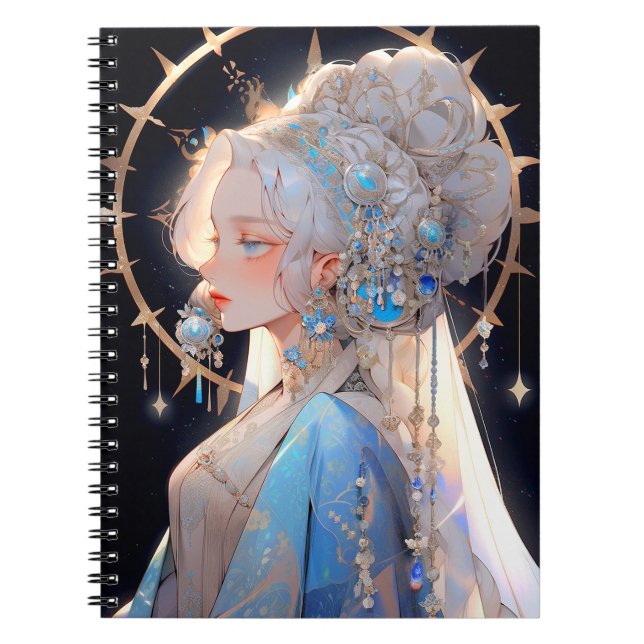 Anime Princess Fantasy Art Notebook (Front)