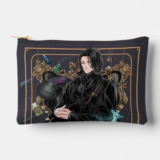Anime Professor Severus Snape Seated Accessory Pouch (Front)