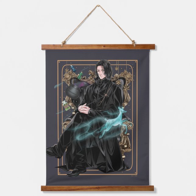 Anime Professor Severus Snape Seated Hanging Tapestry (Front)