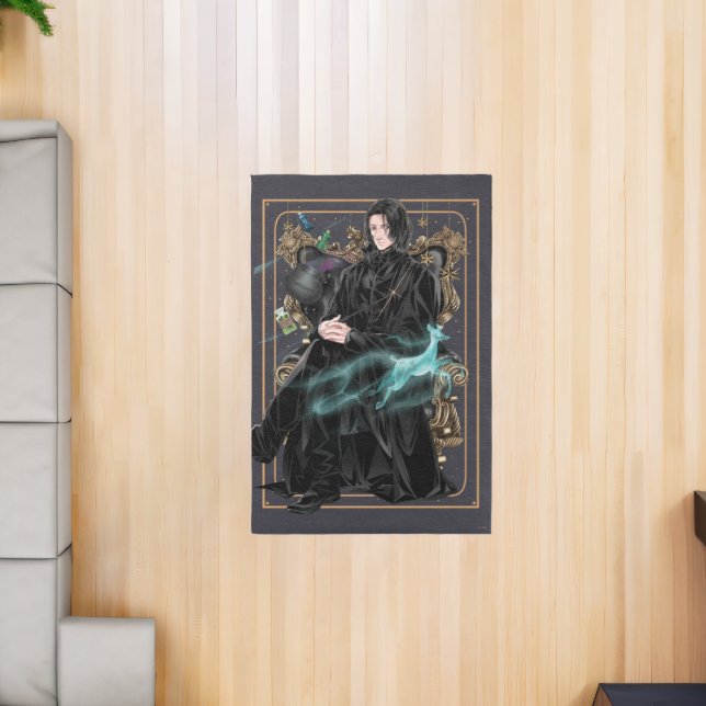 Anime Professor Severus Snape Seated Rug (Insitu (Indoor 2))