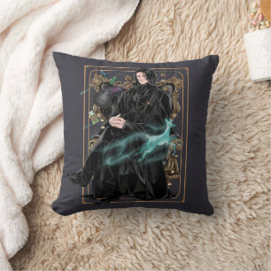 Anime Professor Severus Snape Seated Throw Pillow