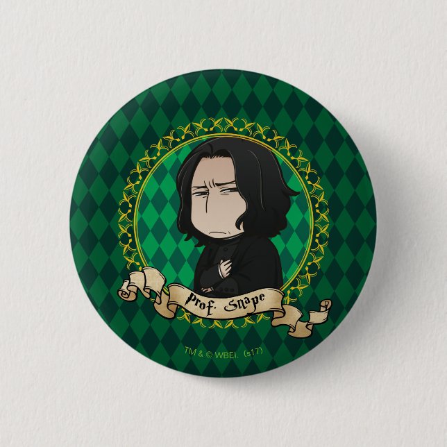 Anime Professor Snape Button (Front)