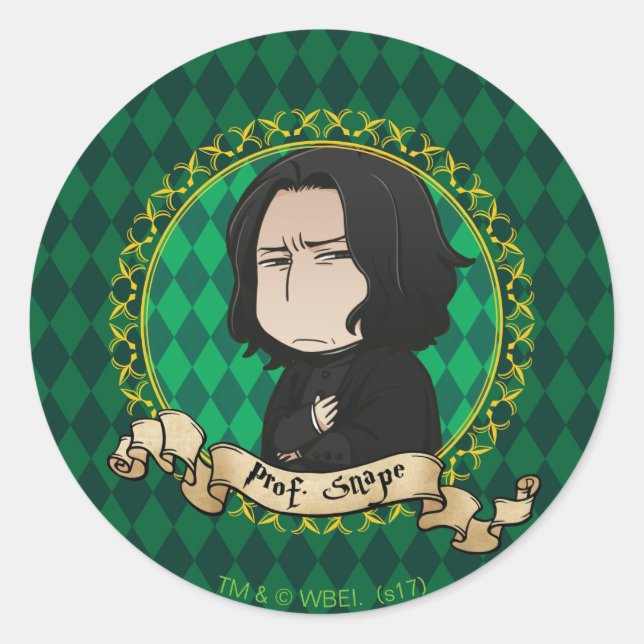 Anime Professor Snape Classic Round Sticker (Front)