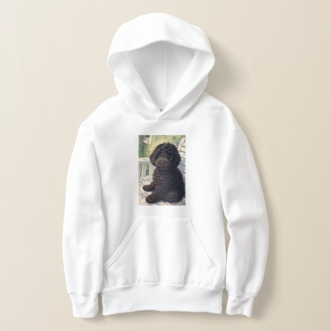 Anime Puppy Cute Hoodie for Girls (Laydown)