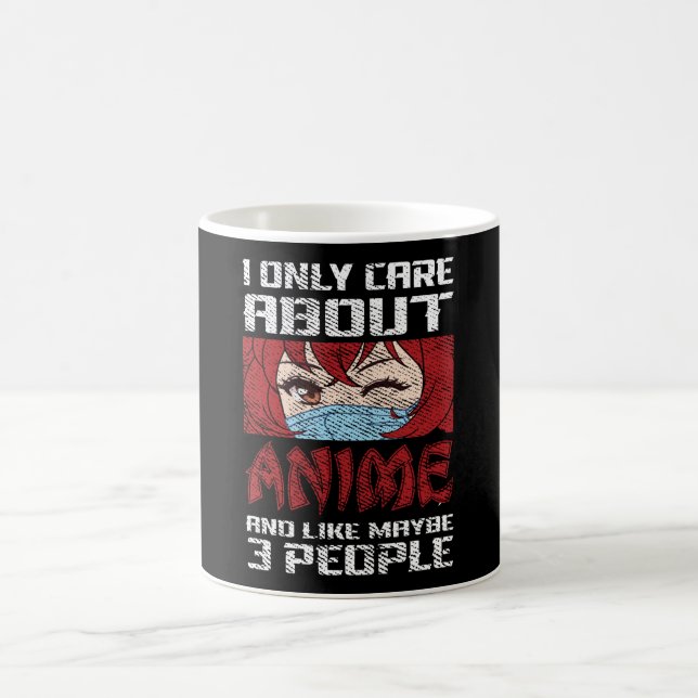 Anime Quote Design | I Only Care about Anime Coffee Mug (Center)