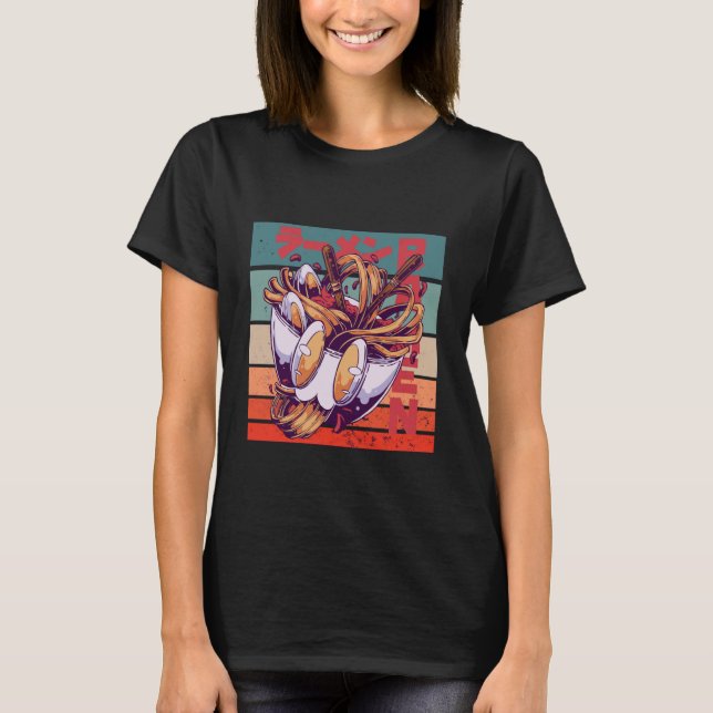 Anime Ramen Japanese Kawaii Anime Lover Ramen Nood T-Shirt (Front)