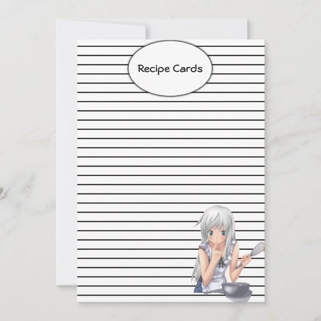 Anime Recipe Cards (Front)