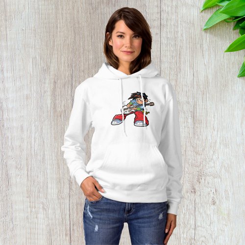 Anime Rock Star Womens Hoodie