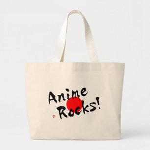 Anime Rocks! Large Tote Bag