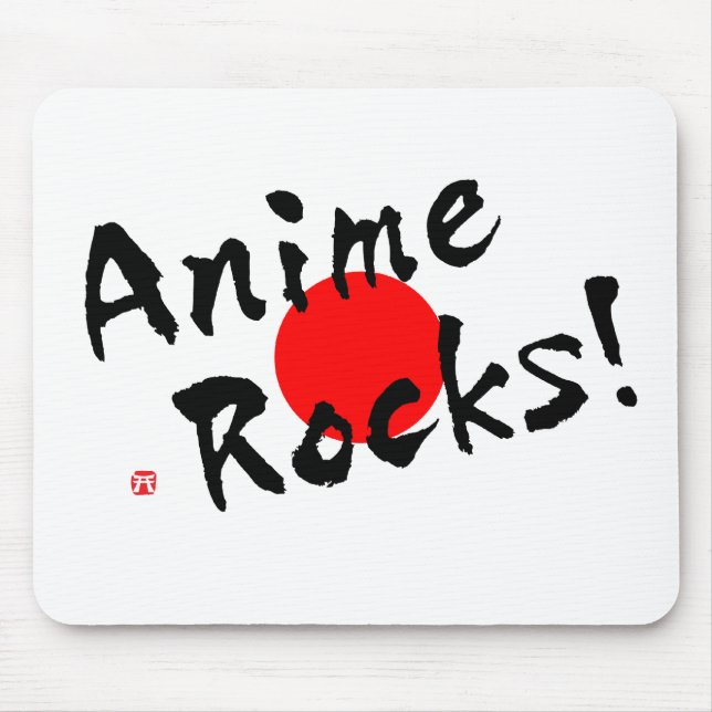 Anime Rocks! Mouse Pad (Front)