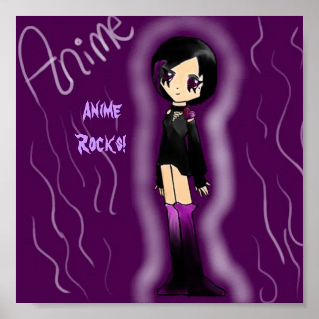 Anime Rocks Poster | Zazzle