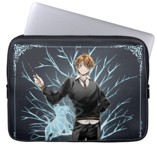 Anime Ron Weasley's Jack Russell Terrier Patronus Laptop Sleeve