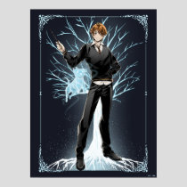 Anime Ron Weasley's Jack Russell Terrier Patronus Poster