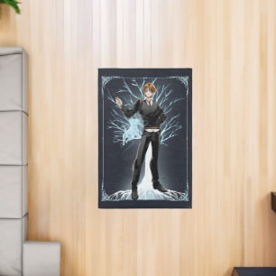 Anime Ron Weasley's Jack Russell Terrier Patronus Rug