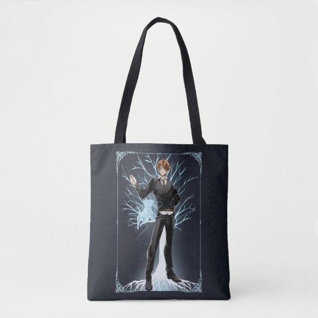 Anime Ron Weasley's Jack Russell Terrier Patronus Tote Bag (Front)