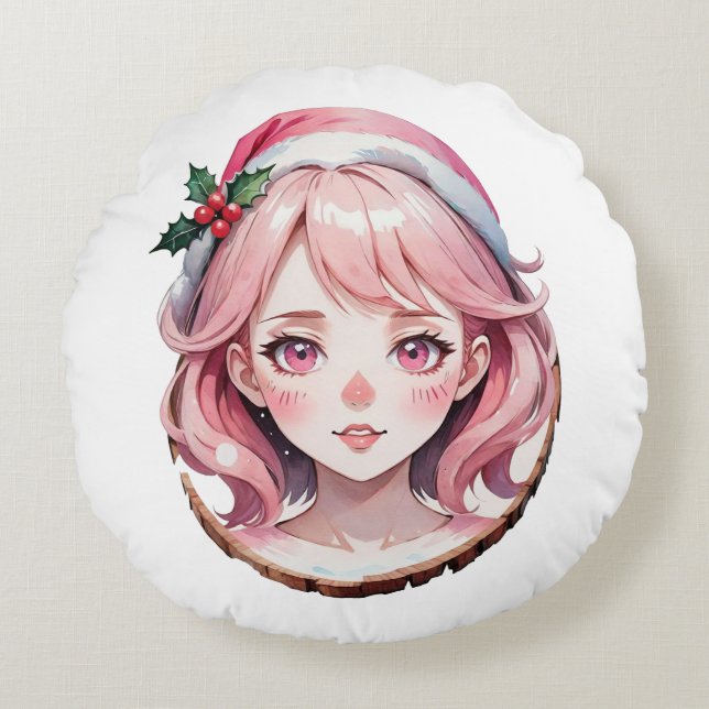 Anime  round pillow (Front)