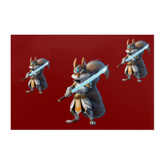 Anime Samurai Squirrel Warrior Acrylic Print