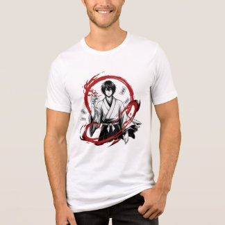 Anime Samurai T-Shirt Tri-Blend Shirt