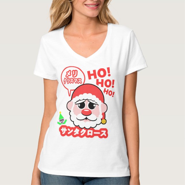 Anime Santa Christmas T-Shirt (Front)