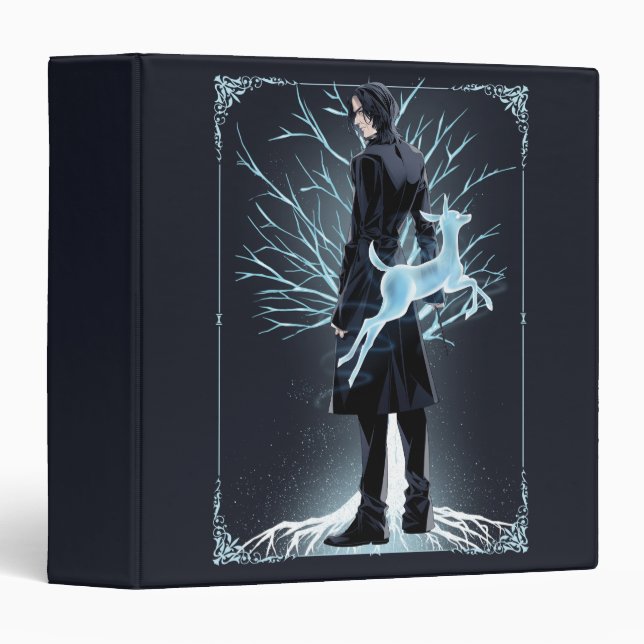 Anime Severus Snape's Doe Patronus 3 Ring Binder (Front/Spine)