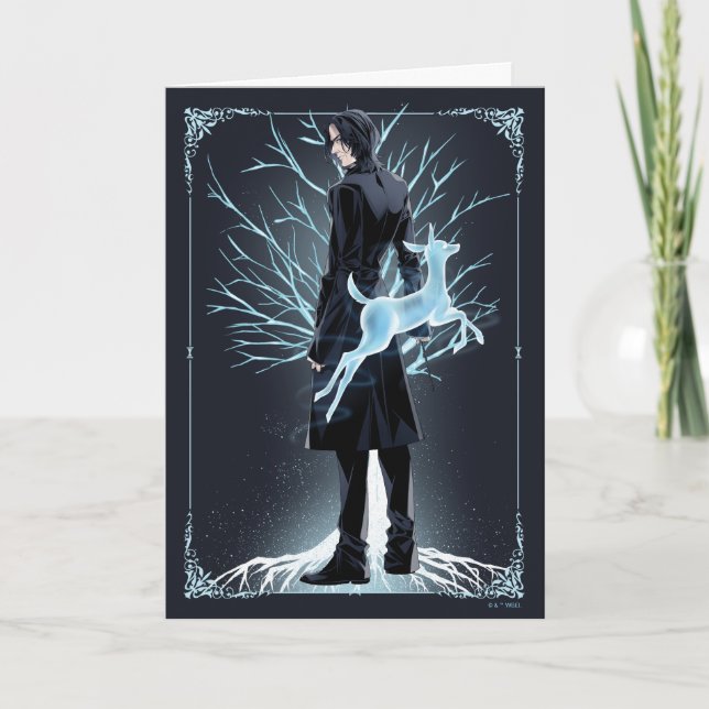 Anime Severus Snape's Doe Patronus Card (Front)