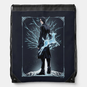 Anime Severus Snape's Doe Patronus Drawstring Bag