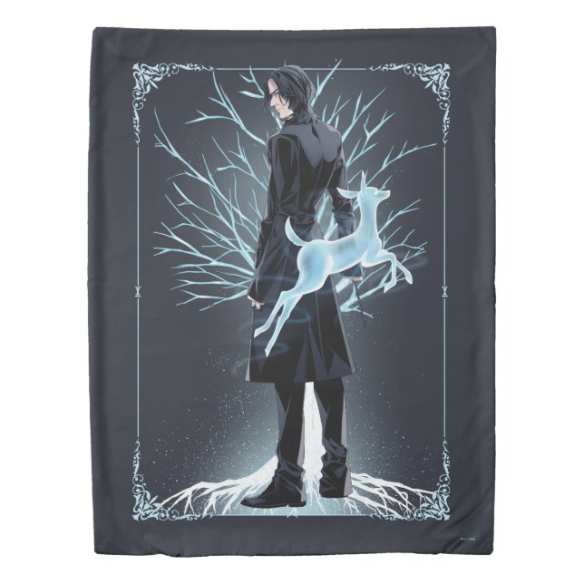 Anime Severus Snape's Doe Patronus Duvet Cover (Front)