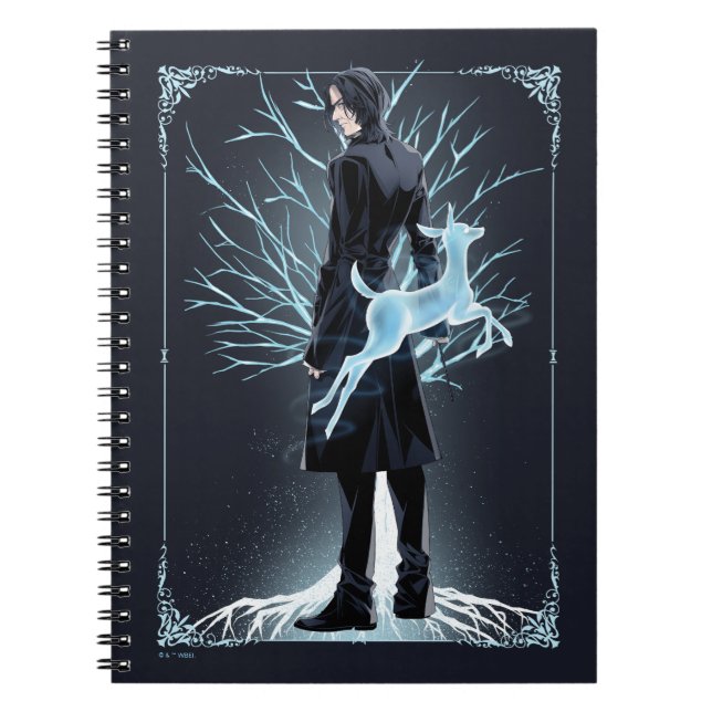 Anime Severus Snape's Doe Patronus Notebook (Front)