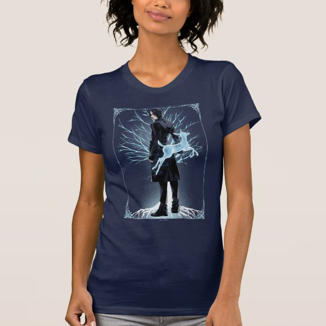 Anime Severus Snape's Doe Patronus T-Shirt (Front)