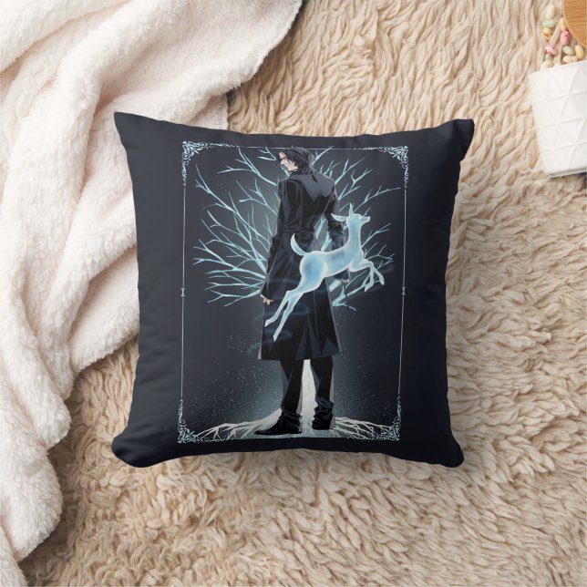 Anime Severus Snape's Doe Patronus Throw Pillow (Blanket)