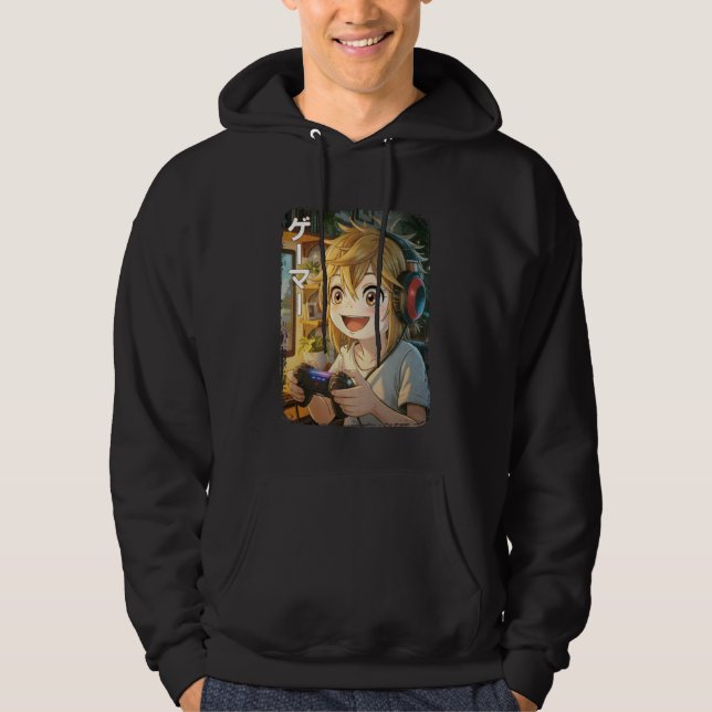 Anime Shirt Cool Gaming Japan Kawaii Funny Manga G (Front)
