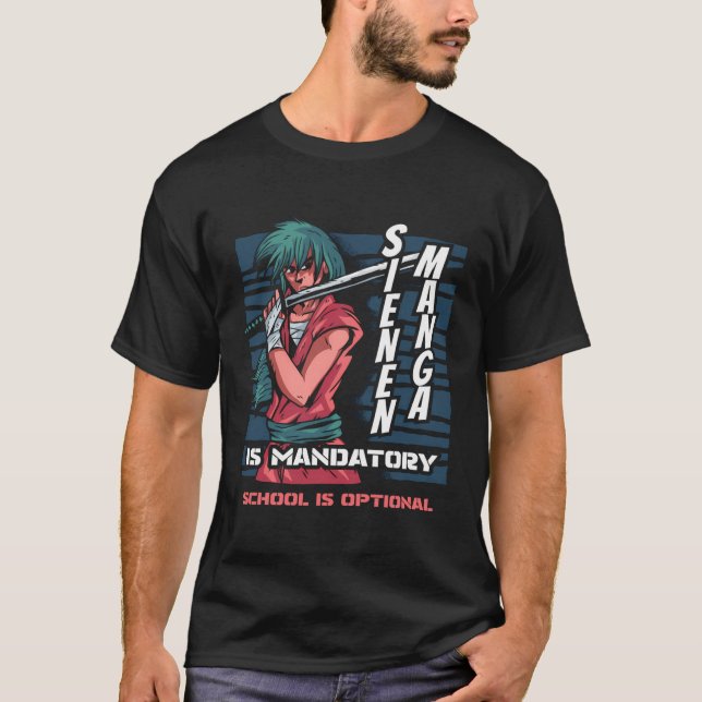 Anime Sienen Kawaii Manga Japan Cosplay Otaku Japa T-Shirt (Front)