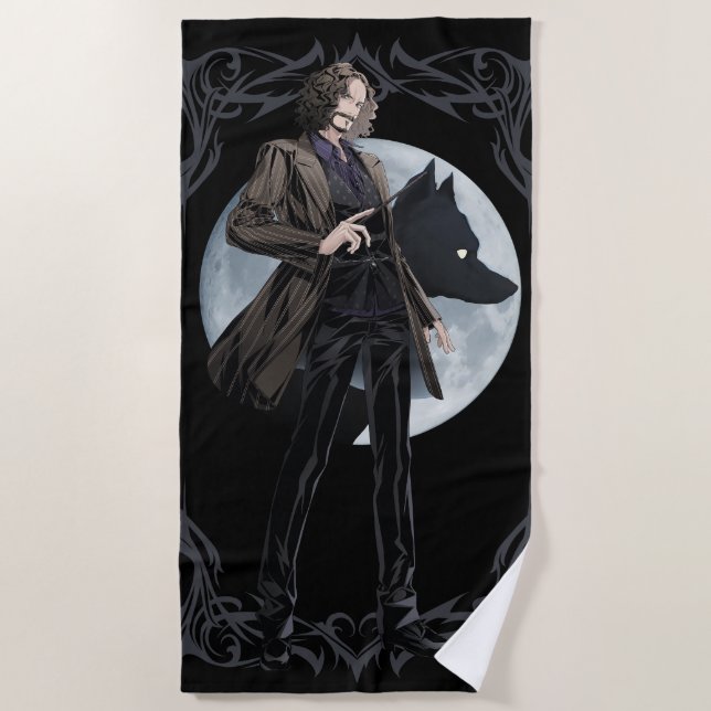 Anime Sirius Black Animagus Beach Towel (Front)