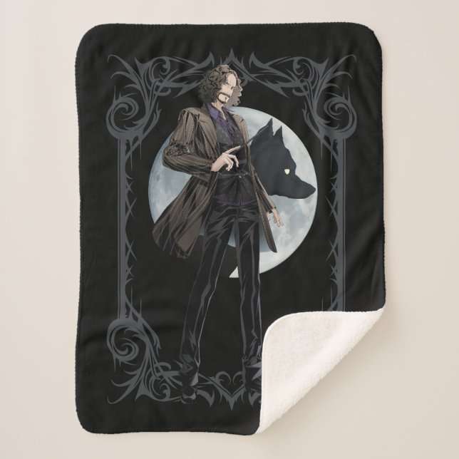 Anime Sirius Black Animagus Sherpa Blanket (Front)
