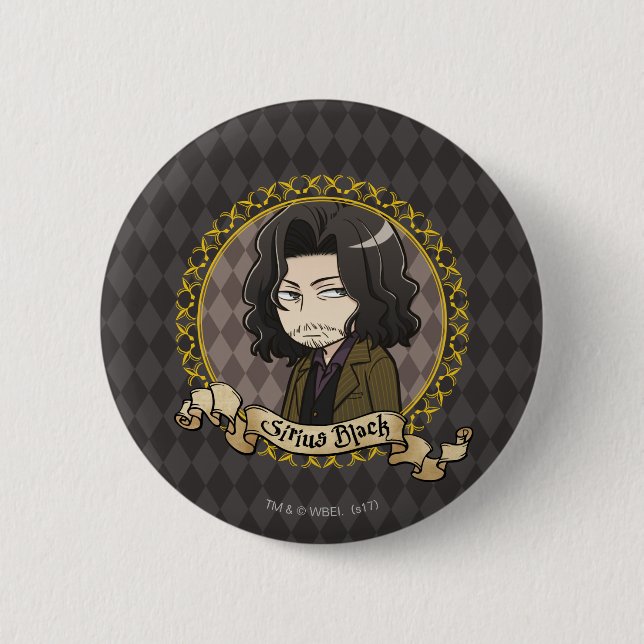 Anime Sirius Black Pinback Button (Front)